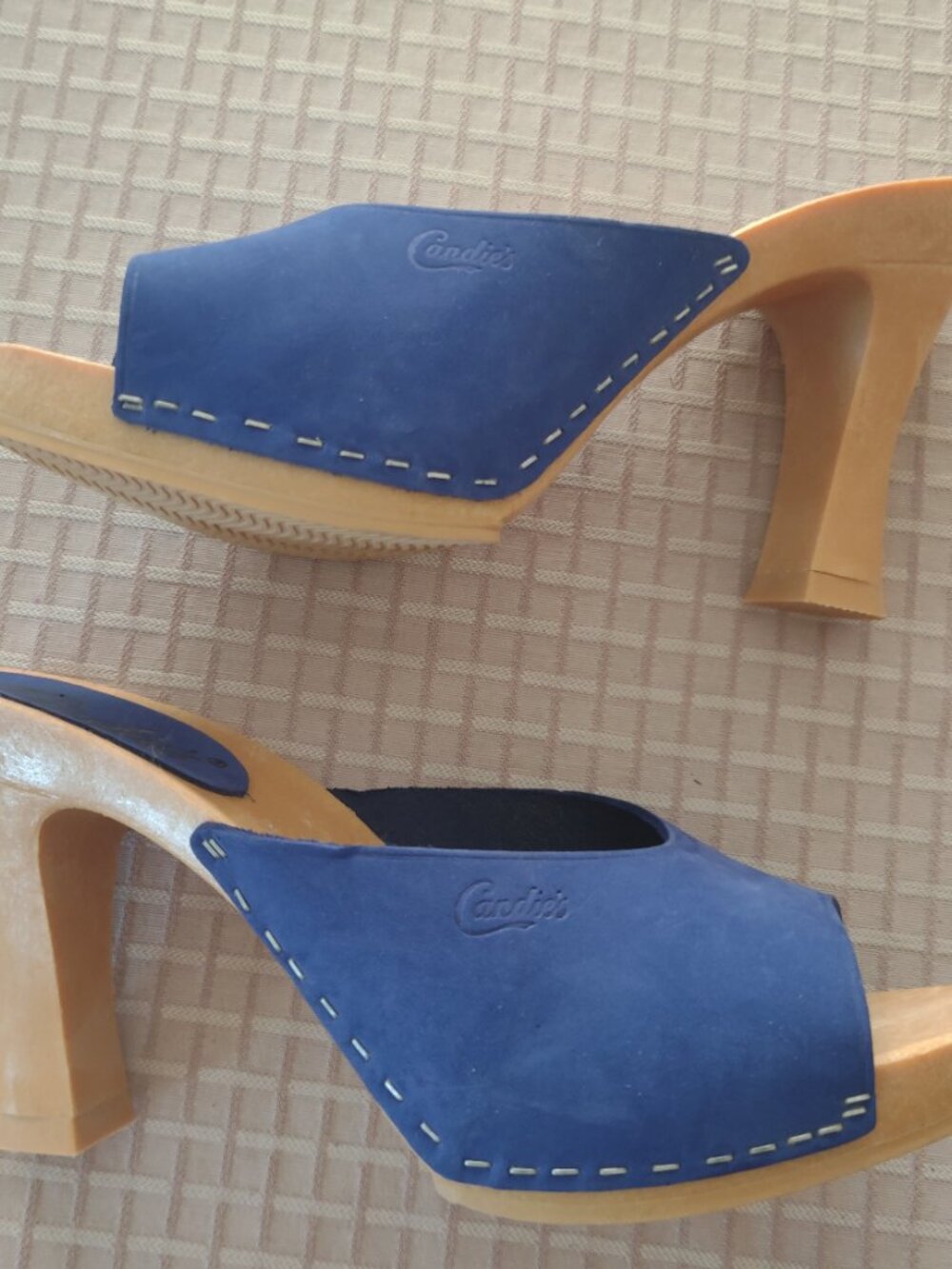Vintage Candies Sueded Mules Heels
